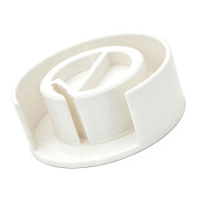 Lightweight Plastic Measuring Tape Holder With AntiSlip-White