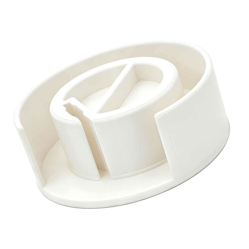 Lightweight Plastic Measuring Tape Holder With AntiSlip-White