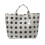 Waterproof PVC Dot Beach Bag With Large Capacity For-Black 1