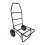 Folding Transport Trolley, 80kg Capacity, Steel Frame 1