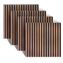 Acoustic Wall Panels, 60x60cm, Set of 4, Wood Veneer
