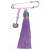Versatile No Scratch Clasp Brooch Pin With Polished-Purple 1
