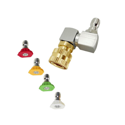 1/4Inch Quick Connect Adaptor High Pressure-aluminum Silver