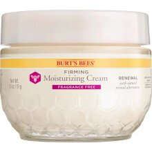 Burt's Bees Renewal Fragrance-Free Firming Moisturizing Face Cream With Natural Retinol Alternative, 99 Percent Natural Origin Skin Care, 1.8 oz. Tub