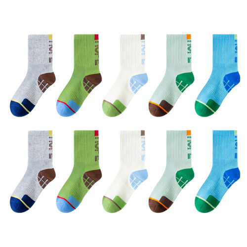 5 Pair Practical Boys Sock Sports Sock Providing-XXL