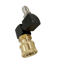 Hoge stromen 1/4 inch snelle ontkoppelingskoppeling-koper Zwart