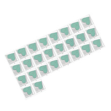 26Pcs Heart Corner Page Book Marker PU Leather-light green
