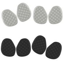 4Pairs Anti Chafing Katoen Voorvoet Protectors-zwart grijs os
