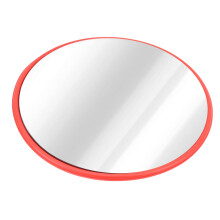 Konvexer Verkehrsspiegel 30 cm/11,81 Zoll rot Wandmontiert