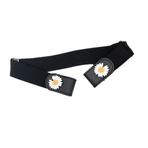 Elastischer Gürtel ohne Schnalle, Unisex Black M