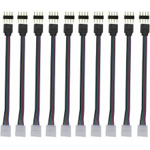 10 db 4 tűs RGB LED szalag csatlakozó 10 mm