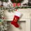 Rote Samt-Alphabet-Weihnachtsstrümpfe, 26er-Set 1