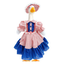 Roupa de ganso de varanda de primavera com chapéu