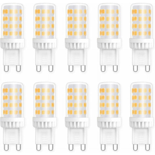 Ampoules LED G9 5W 4000K, lot de 10