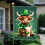 St. Patricks dag hageflagg 30x43 cm dobbeltsidig 1