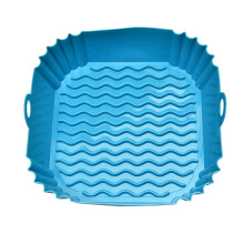 Plaque de cuisson carrée en silicone pour friteuse à air chaud