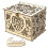 Geschenkbox mit Blumenmuster, hölzerner Hochzeitsumschlag, 1 Stück 1