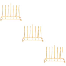 Tallriksställ i gyllene järn, 3-pack