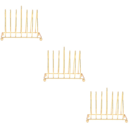 Tallriksställ i gyllene järn, 3-pack
