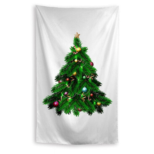 Weihnachts-Türdekoration aus Stoff