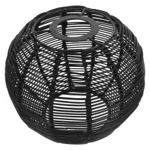 Abat-jour suspendu en rotin – Tissage japonais vintage,