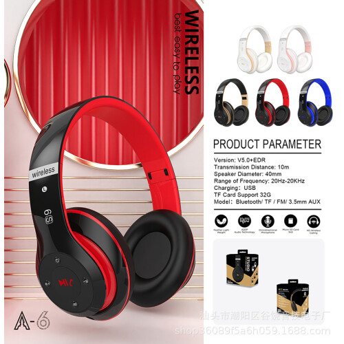 Wireless Headset Foldable Bluetooth Headphones Over Ear 40 Hours Playtime