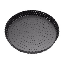 Bandeja para pizza perforada Wofeyda – Acero al carbono, antiadherente, 24