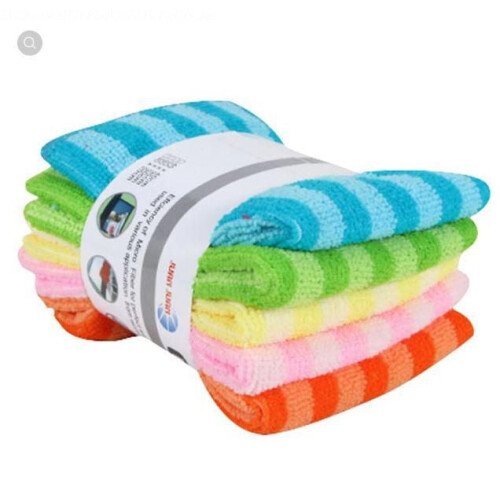 Torchons en microfibre 30 cm x 30 cm, lot de 5
