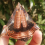 2 stk. 6 cm håndlavet harpiks krystal spiralpyramide 2