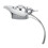 Alloy Kettle Handle Silver 19 x 7.5 x 5 cm 1