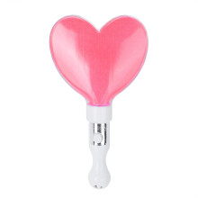 Bâton lumineux LED rose en forme d'étoile – 3 modes de clignotement, 22 x 10 cm