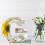 Luminária de mesa personalizada com letras em resina e flores secas – 12 1