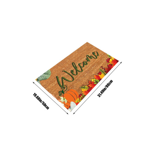 Pumpkin Design Area Rug Green 50x80cm 2