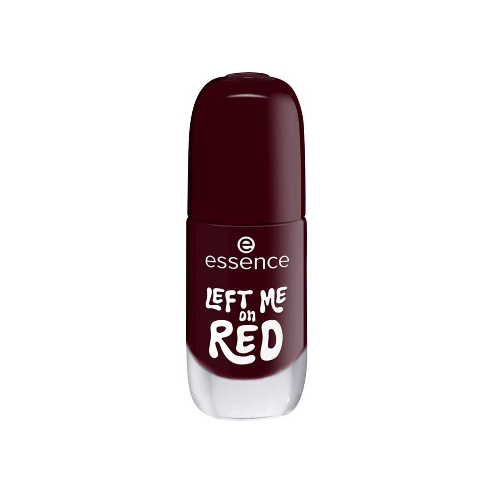 Essence Red Gel Nail Polish - 12 Left Me On - 8 Ml - Long-Lasting Glossy Gel Finish