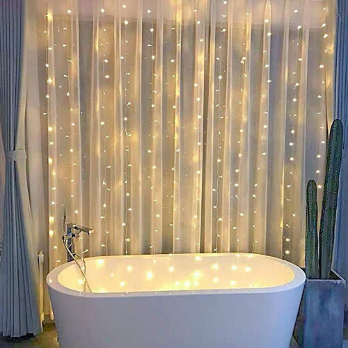 3 meter lange slinger met warmwitte LED-lichtjes