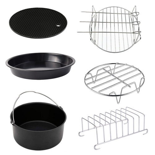 Ensemble de 6 accessoires pour friteuse à air de 15 cm (6 pouces)