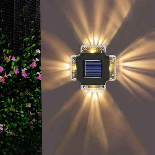 Applique murale solaire IP65 étanche pour extérieur