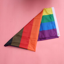 Regenboogvlag van polyester, 90x150 cm