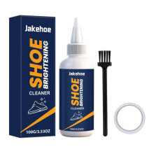 (100ml) JAKEHOE Shoe Brightener Cleaner Gentle Cleaning Care Shoe Polish Color Restorer Daily Cleaner 150ml