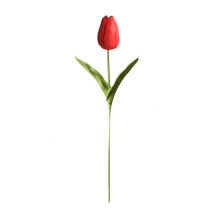 Mesterséges tulipán szár – piros, 1 darab