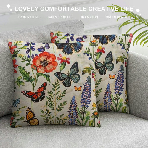 Fodere per cuscini decorativi da esterno, corte e morbide, 45 cm 2