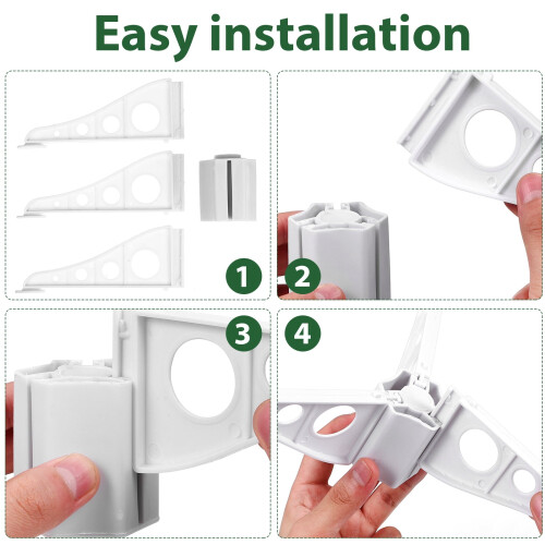 Tree Holder Stand White Plastic 1 Set 2