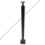 304 Stainless Steel Cable Railing Post, Black, 91cm, 30 5