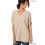 Damenbluse mit V-Ausschnitt und Dolman-Schnitt – Polyester – Kurzarm 4