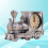 Locomotive Alarm Clock Silver Desk Clock 3
