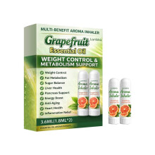 (3.6ml) LANISKA Grapefruit Aromatherapy Inhaler Stick Refreshing Body Slimming Waist Support Portable