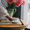 Coffee Mat 40x50cm Absorbent Waterproof Burlap Style 2