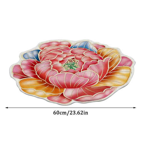 Tapis de porte 3D à fleurs mignonnes, 60 cm, multicolore 1