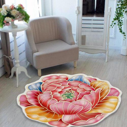 Tapis de porte 3D à fleurs mignonnes, 60 cm, multicolore 2