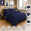 Imperial Rooms (Double, Navy Blue) Stripe Duvet Covers Bedding Set Fitted Sheet & Pillowcase 2